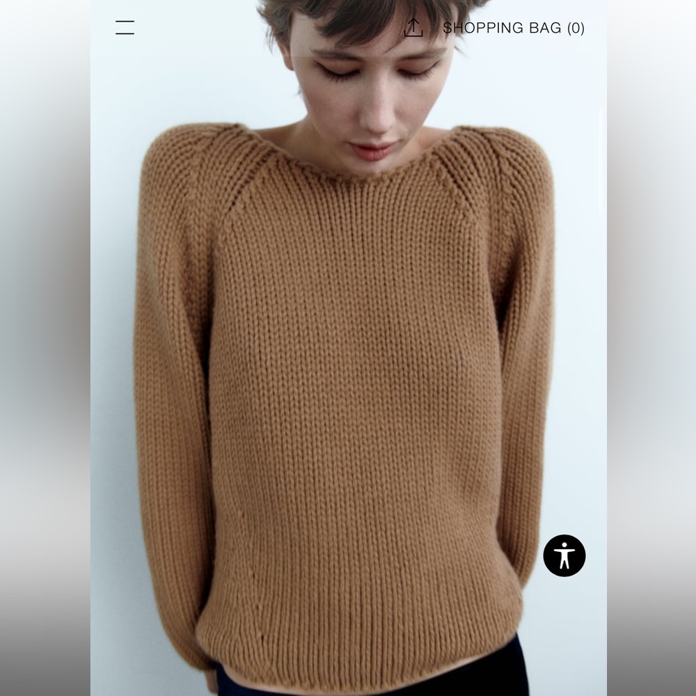 ✨zara oversized knit sweater✨